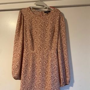 Lulu's Blooming Darlin' Floral Print Mini Dress M